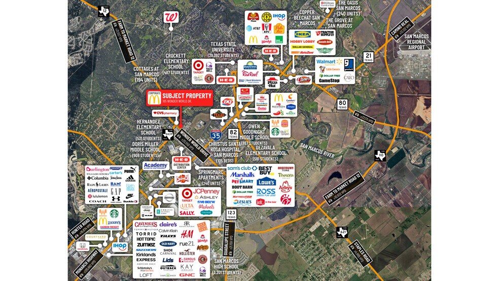 185 Wonder World dr, San Marcos, TX à vendre - Photo de l’immeuble – Image 3 sur 3