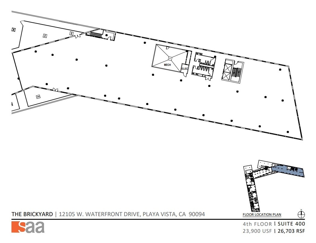 12105 W Waterfront Dr, Playa Vista, CA à louer Plan d’étage– Image 1 sur 1