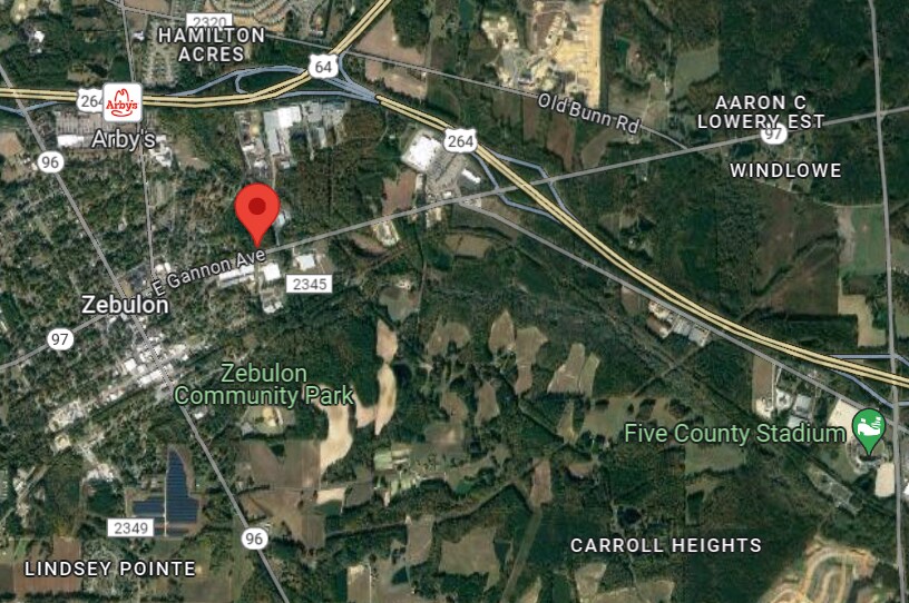 501 E Gannon Ave, Zebulon, NC à vendre - Aérien – Image 2 sur 2