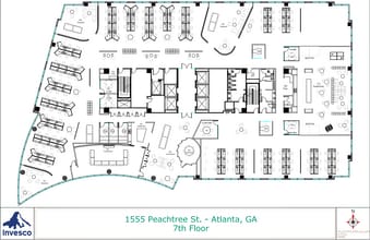 1555 Peachtree St, Atlanta, GA à louer Plan d’étage– Image 1 sur 1