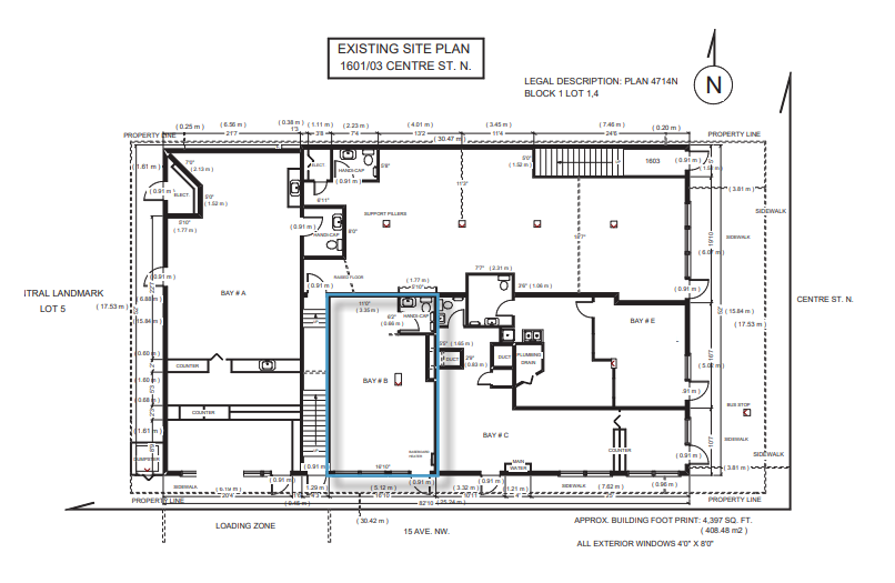 1601 Centre St NW, Calgary, AB à louer Plan de site– Image 1 sur 1