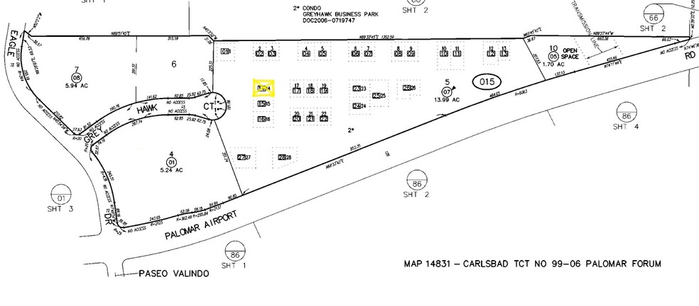 3282 Grey Hawk Ct, Carlsbad, CA à louer - Plan cadastral – Image 2 sur 7