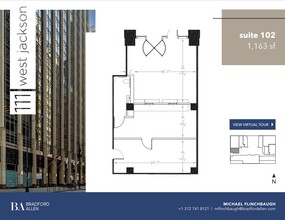 111 W Jackson Blvd, Chicago, IL à louer Plan d’étage– Image 1 sur 5