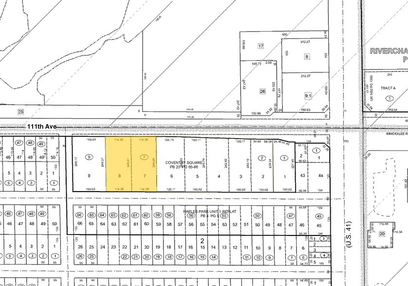 840 111th Ave N, Naples, FL à louer - Plan cadastral – Image 3 sur 6