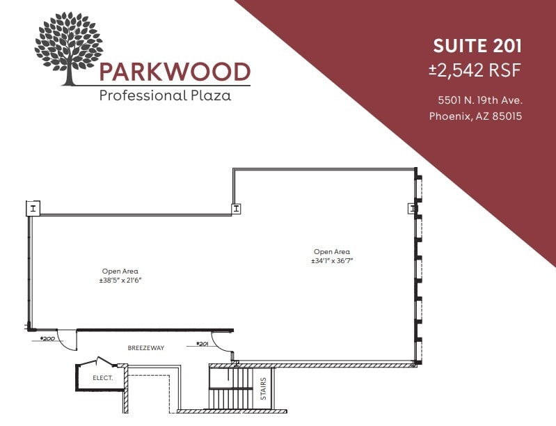 5501 N 19th Ave, Phoenix, AZ à louer Plan d’étage– Image 1 sur 1