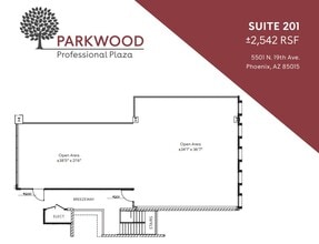 5501 N 19th Ave, Phoenix, AZ à louer Plan d’étage– Image 1 sur 1