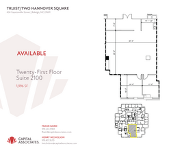 434 Fayetteville St, Raleigh, NC à louer Plan d’étage– Image 1 sur 1