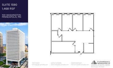 100 Washington Ave S, Minneapolis, MN à louer Plan d’étage– Image 1 sur 1