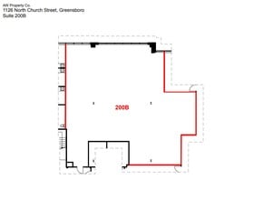 1126 N Church St, Greensboro, NC à louer Plan d’étage– Image 1 sur 1