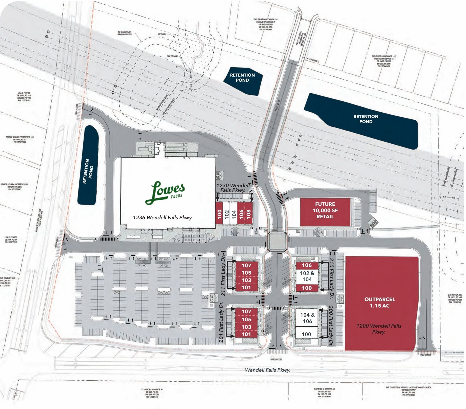 1236 Wendell Falls Pky, Wendell, NC à louer Plan de site– Image 1 sur 1