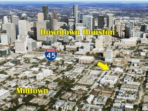 2207 Crawford St, Houston, TX - Vue aérienne  vue de carte - Image1