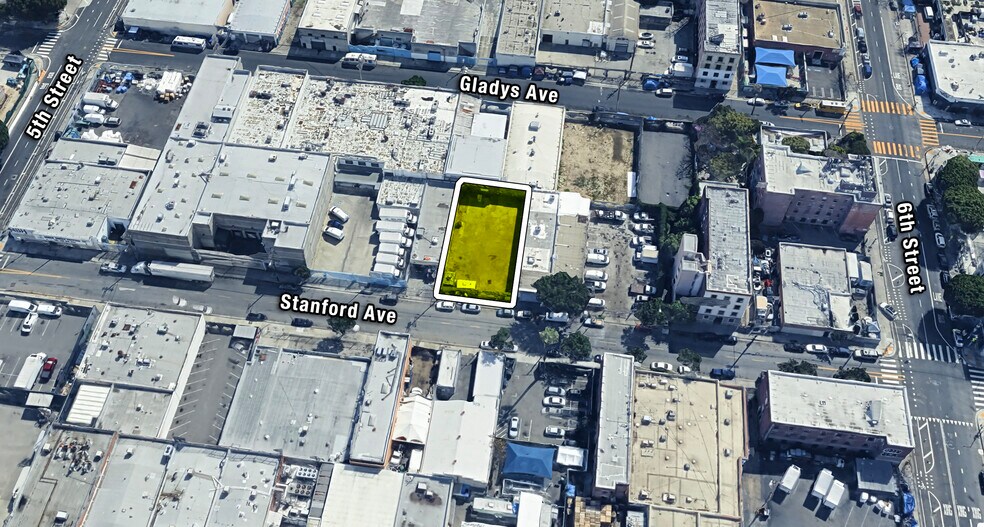 540-542 Stanford Ave, Los Angeles, CA à vendre - Aérien – Image 3 sur 5