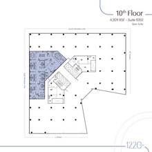 1220 L St NW, Washington, DC à louer Plan d’étage– Image 2 sur 7