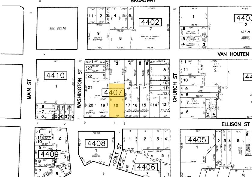 137 Ellison St, Paterson, NJ à vendre - Plan cadastral – Image 2 sur 5