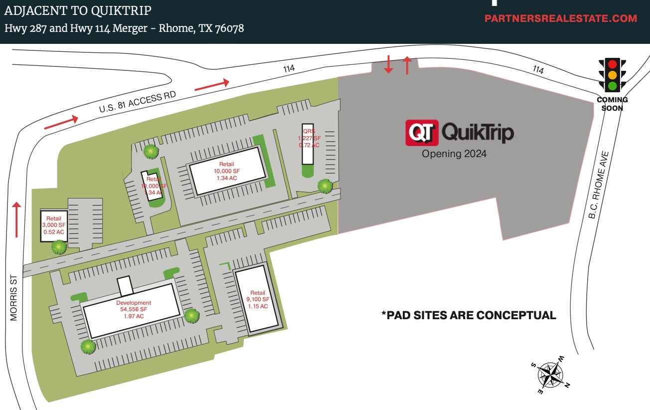 NE CORNER HWY 114 B.C. RHOME, Rhome, TX à vendre Photo principale– Image 1 sur 11