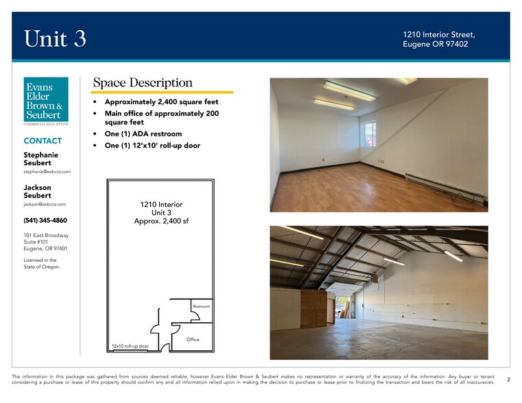 1210 Interior St, Eugene, OR à louer - Photo de l’immeuble – Image 2 sur 3
