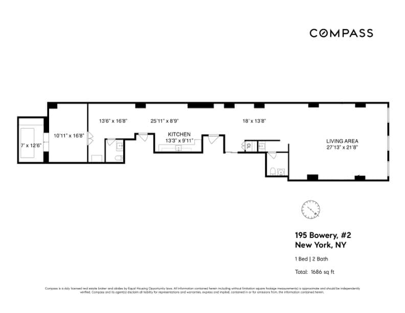 195 Bowery, New York, NY 10002 - Lot 2C -  - Plan d’étage - Image 1 of 2