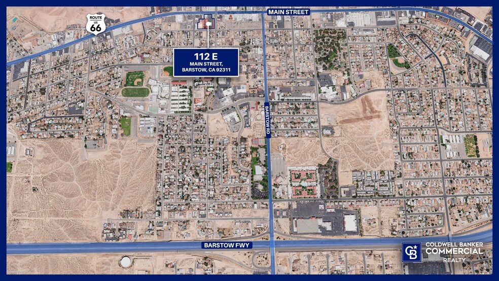 112 E Main St, Barstow, CA à vendre - Aérien – Image 3 sur 5