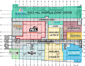 300 Technology Center Way, Rock Hill, SC à louer Plan d’étage– Image 2 sur 2