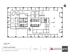 200 N Broadway, Saint Louis, MO à louer Plan d’étage– Image 1 sur 1