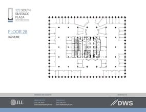 222 S Riverside Plz, Chicago, IL à louer Plan d’étage– Image 1 sur 1