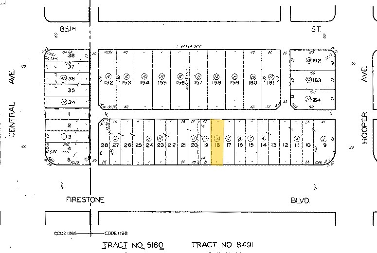 1145 Firestone Blvd, Los Angeles, CA à vendre - Plan cadastral – Image 3 sur 7