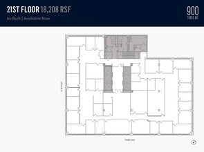 900 Third Ave, New York, NY à louer Plan d’étage– Image 1 sur 2