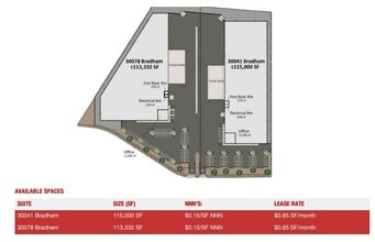 30199 Bradham Dr, Visalia, CA à louer Plan de site– Image 2 sur 2