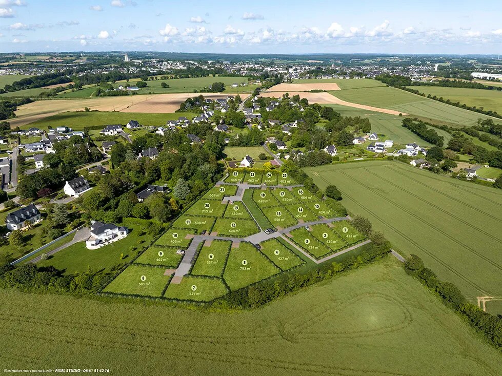 Terrain dans Loudéac à vendre Aérien– Image 1 sur 2