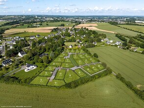 Loudéac - Vue aérienne vue de carte