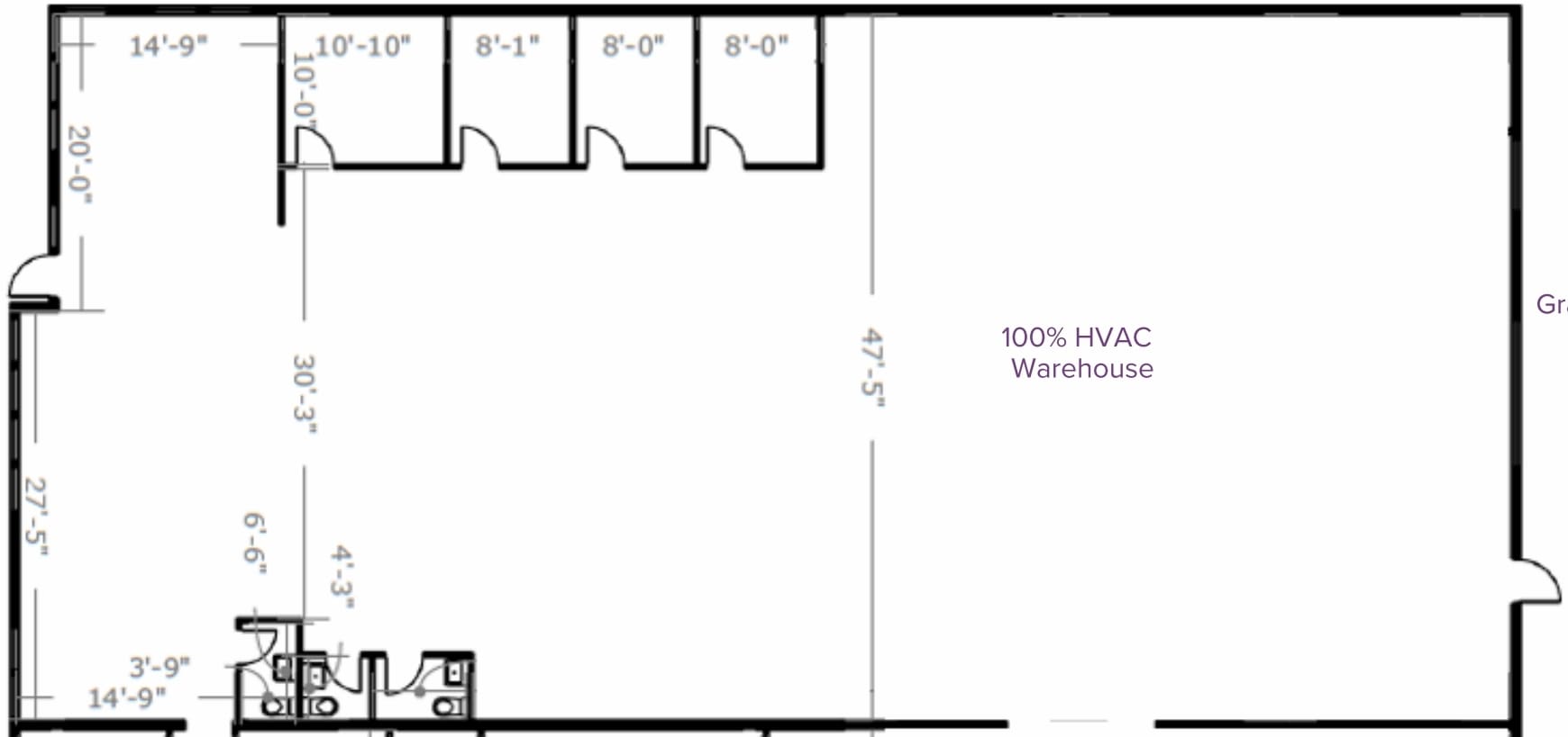 13300 McCormick Dr, Tampa, FL à louer Plan d’étage– Image 1 sur 2
