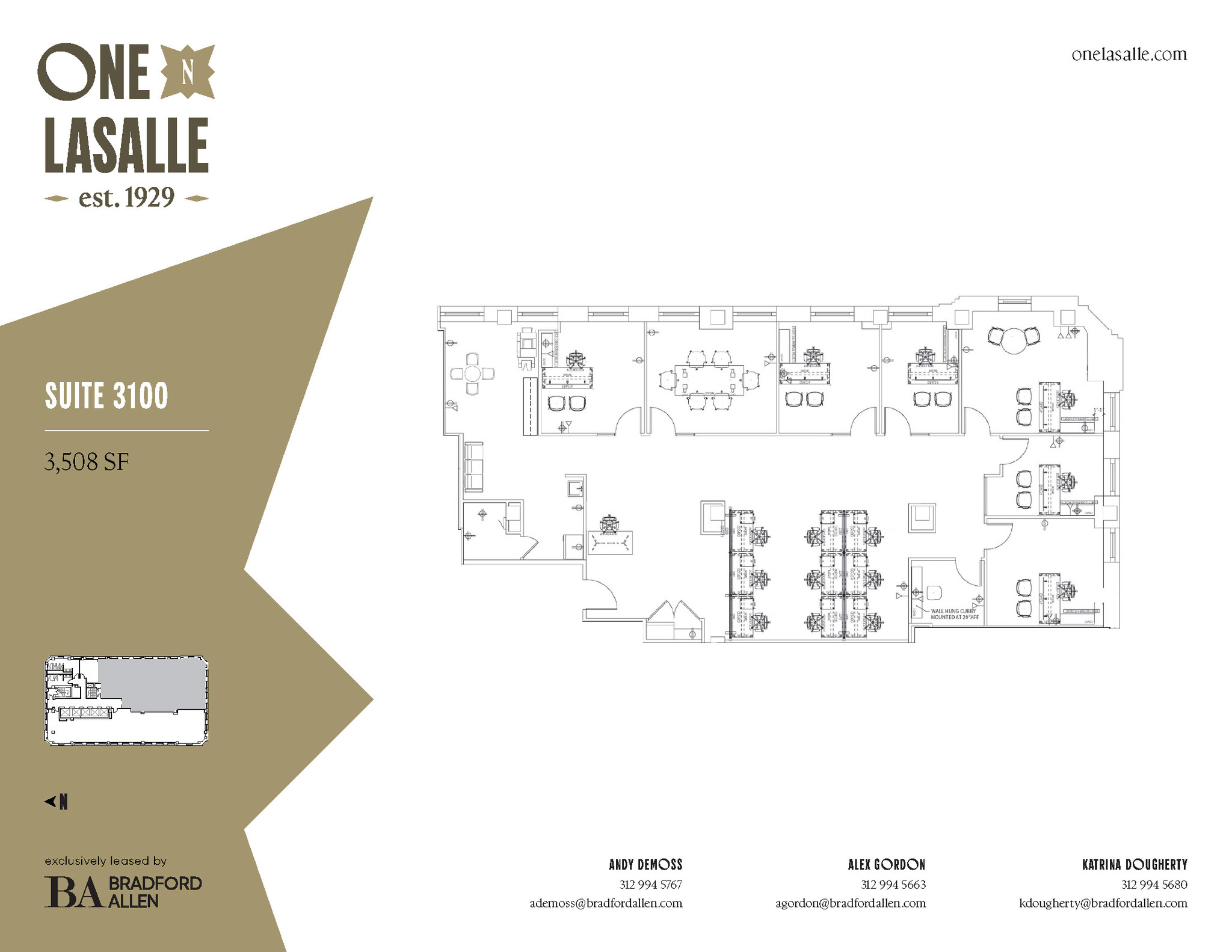 1 N La Salle St, Chicago, IL à louer Plan d’étage– Image 1 sur 4