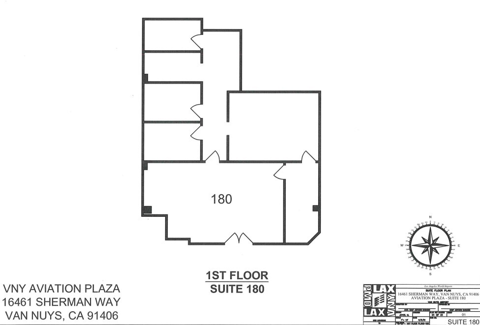 16461 Sherman Way, Van Nuys, CA à louer Plan d’étage– Image 1 sur 1