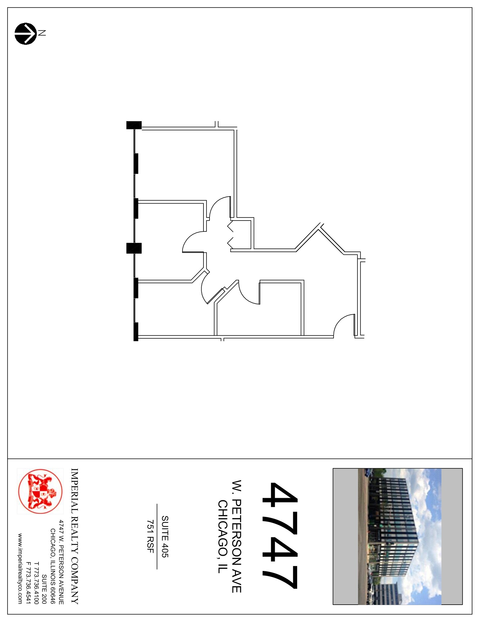 4747 W Peterson Ave, Chicago, IL à louer Plan de site– Image 1 sur 1