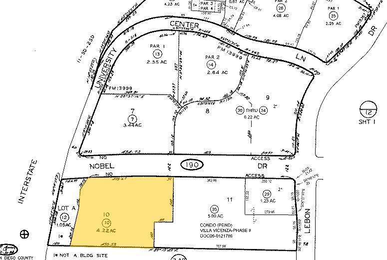3655 Nobel Dr, San Diego, CA à louer - Plan cadastral – Image 2 sur 12
