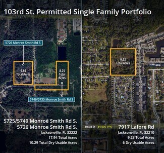 Plus de détails pour 103rd St. Permitted Single Family Portfo – Terrain à vendre, Jacksonville, FL