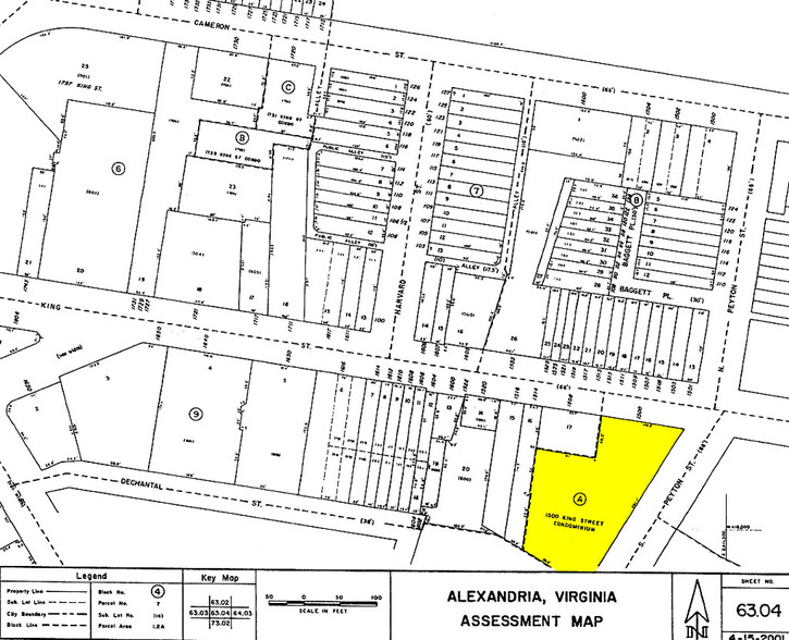 1500-1504 King St, Alexandria, VA à louer - Plan cadastral – Image 2 sur 12