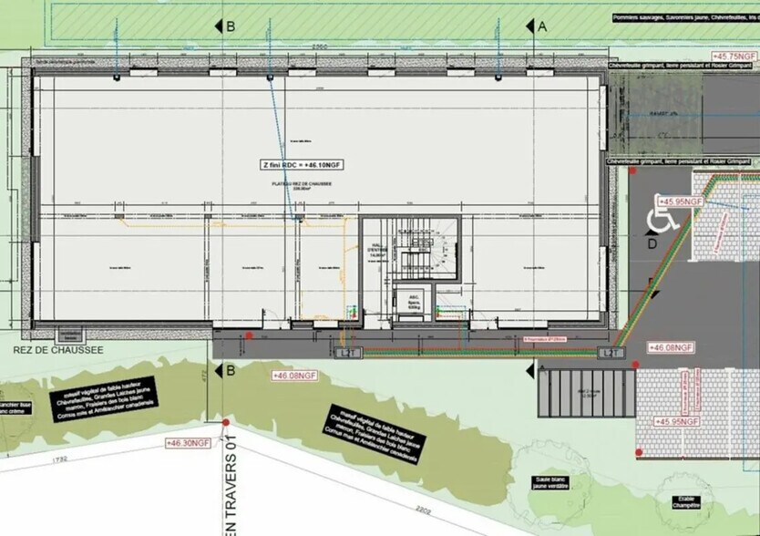 Local commercial dans Épron à louer - Plan d’étage – Image 2 sur 3