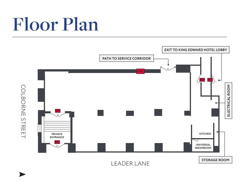 37 King St E, Toronto, ON à louer Plan d’étage– Image 1 sur 1