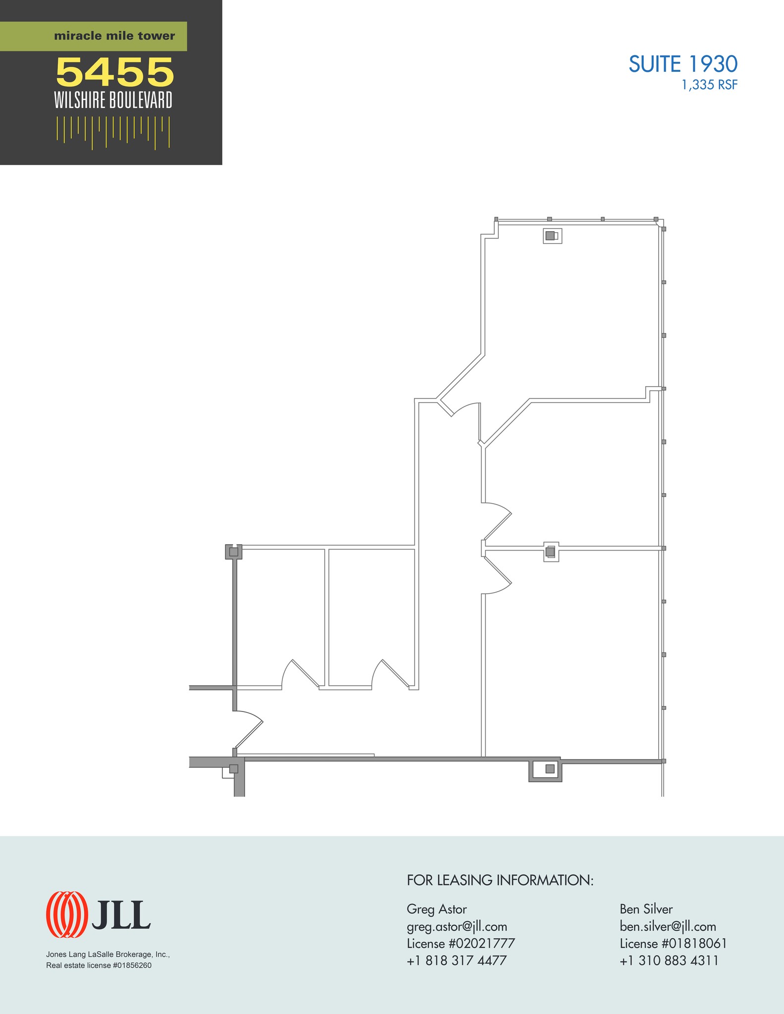 5455 Wilshire Blvd, Los Angeles, CA à louer Plan de site– Image 1 sur 1