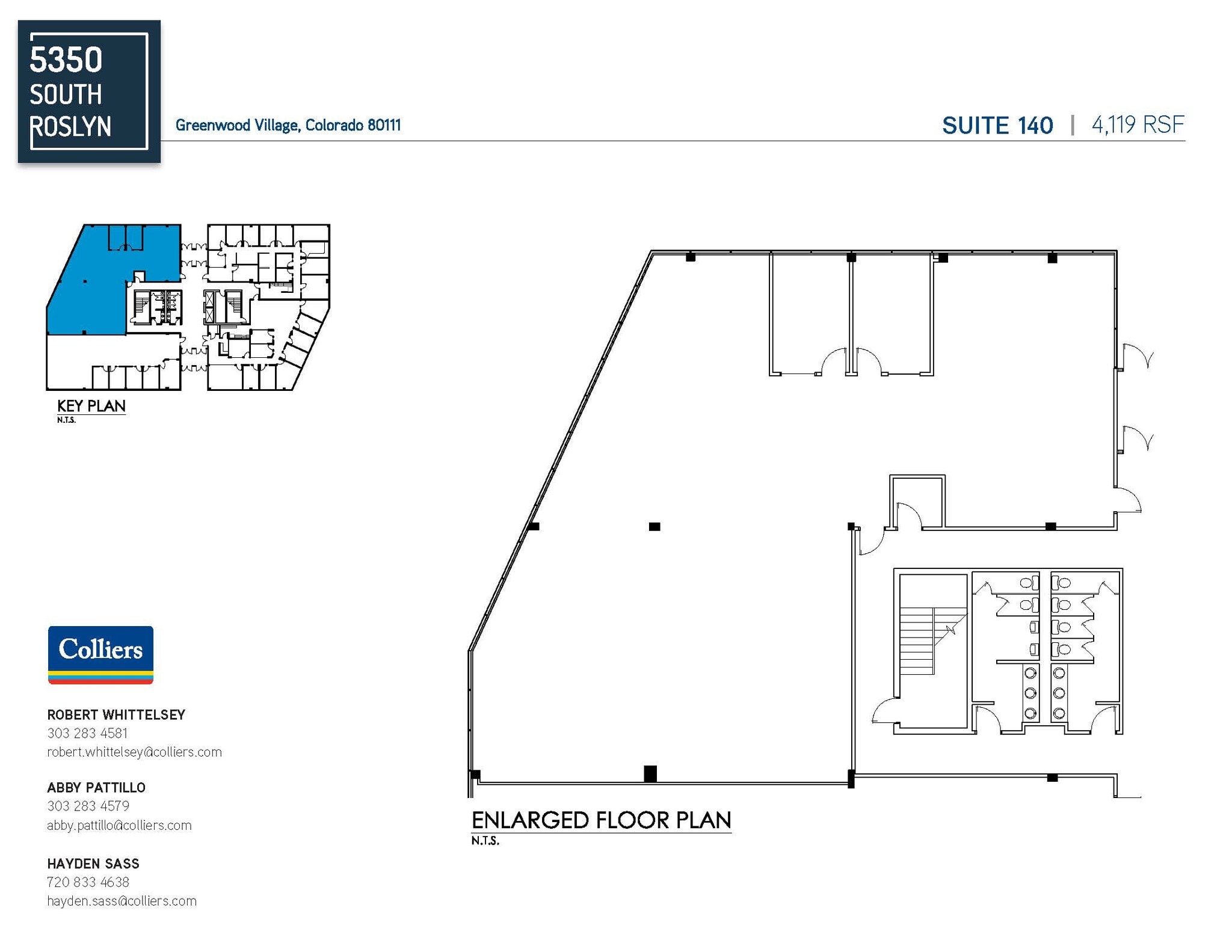 5350 S Roslyn St, Greenwood Village, CO à louer Plan d’étage– Image 1 sur 2