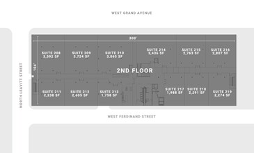 2145 W Grand Ave, Chicago, IL à louer Plan de site– Image 1 sur 1