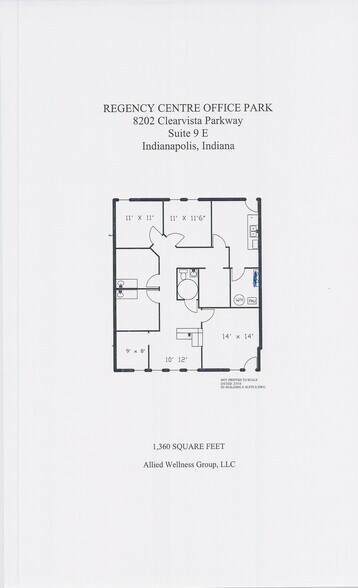 8202 Clearvista Parkway, Indianapolis, IN à louer - Plan d’étage – Image 3 sur 4