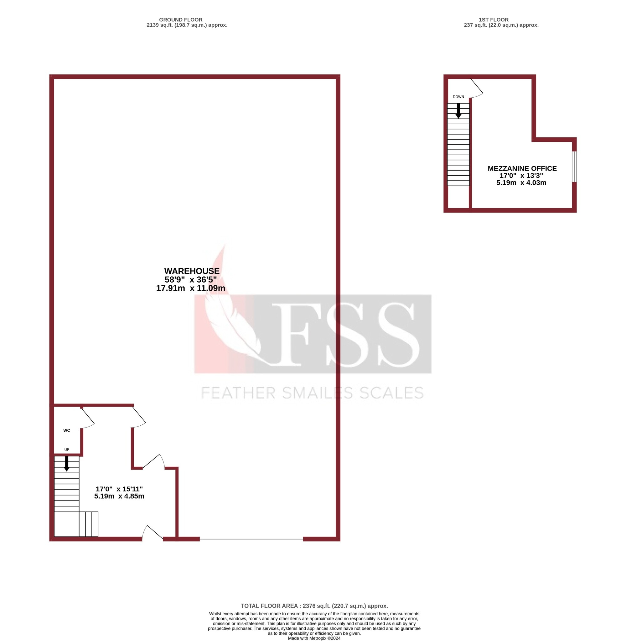 Market Flat Ln, Knaresborough à louer Plan d’étage– Image 1 sur 9