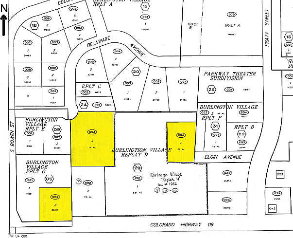 980-1020 Ken Pratt Blvd, Longmont, CO à louer - Plan cadastral – Image 2 sur 2