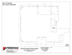 28280-28290 Franklin Rd, Southfield, MI à louer Plan d’étage– Image 1 sur 1