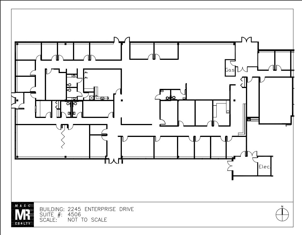 2245 Enterprise Dr, Westchester, IL à louer Plan d’étage– Image 1 sur 1