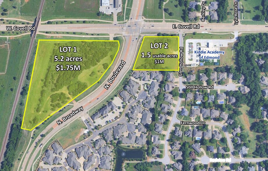 E Covell Rd & N Boulevard Ave, Edmond, OK à vendre - Photo principale – Image 1 sur 1