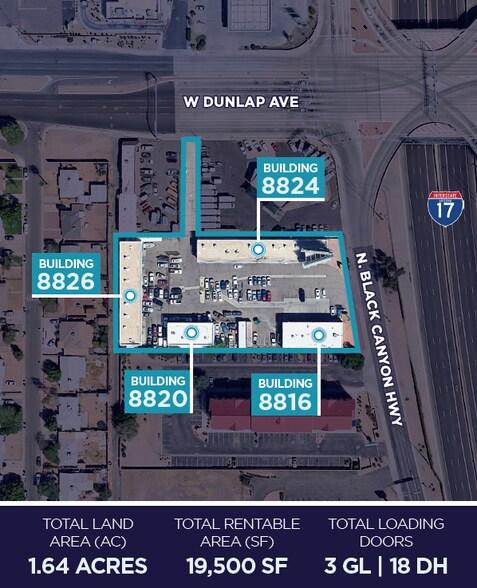 8812- 8828 Black Canyon Hwy Hwy, Phoenix, AZ à vendre - Photo de l’immeuble – Image 2 sur 9