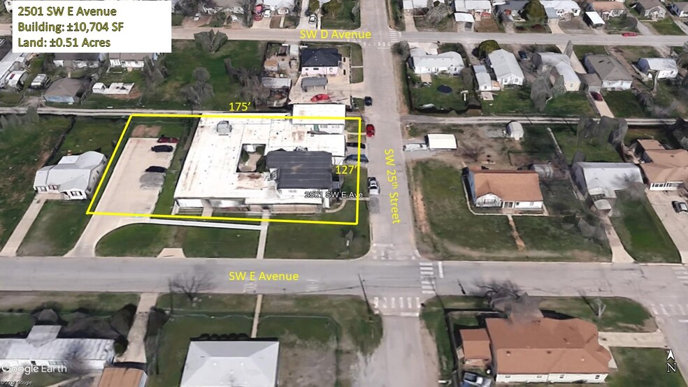 2501 SW E Ave, Lawton, OK à vendre - Aérien – Image 2 sur 6